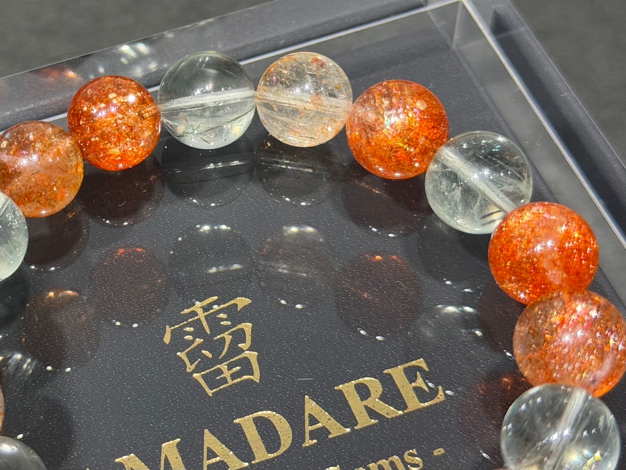 No.856　【SS】アルーシャサンストーンブレスレット