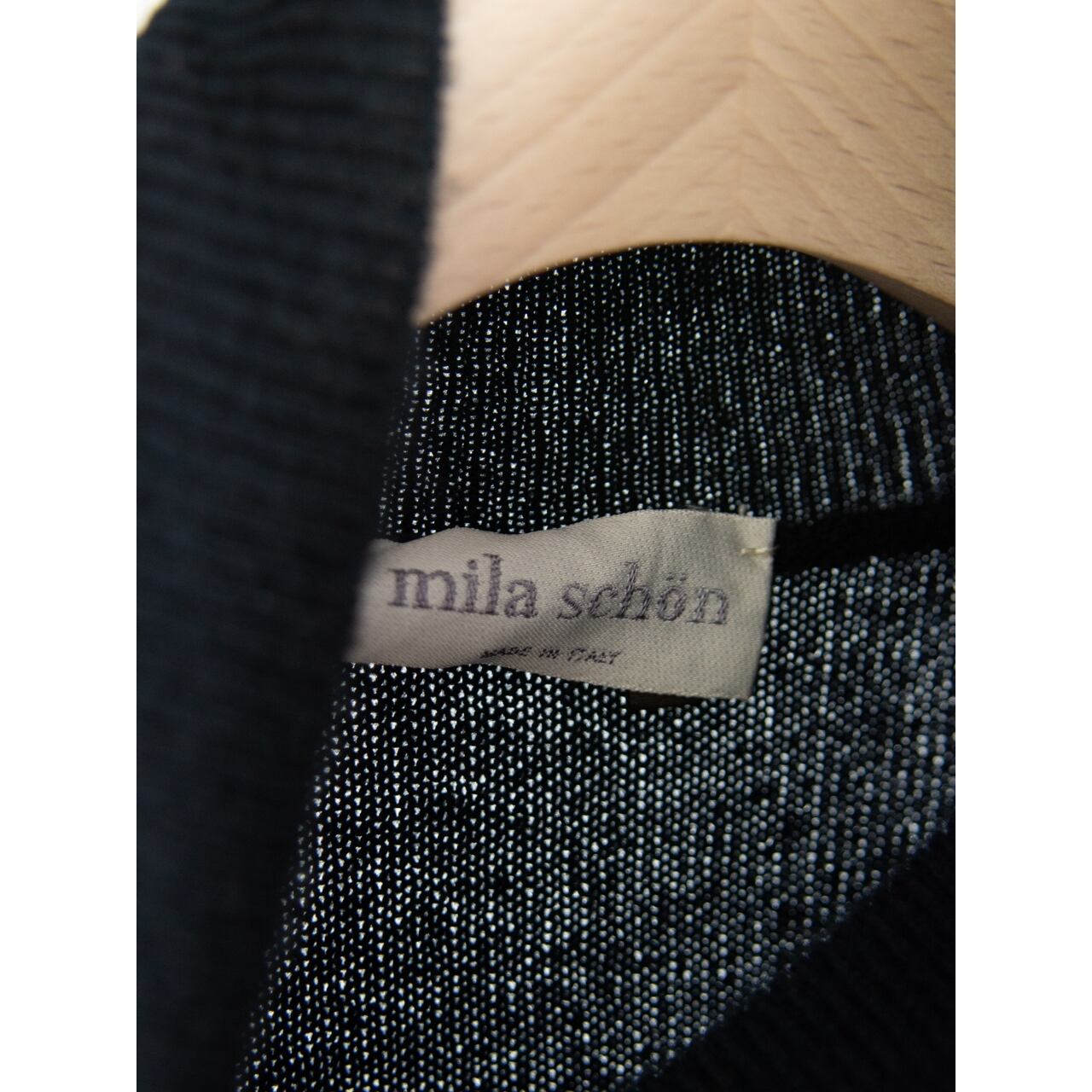 mila schonMade in Italy % Cashmere High Neck Sweaterミラ