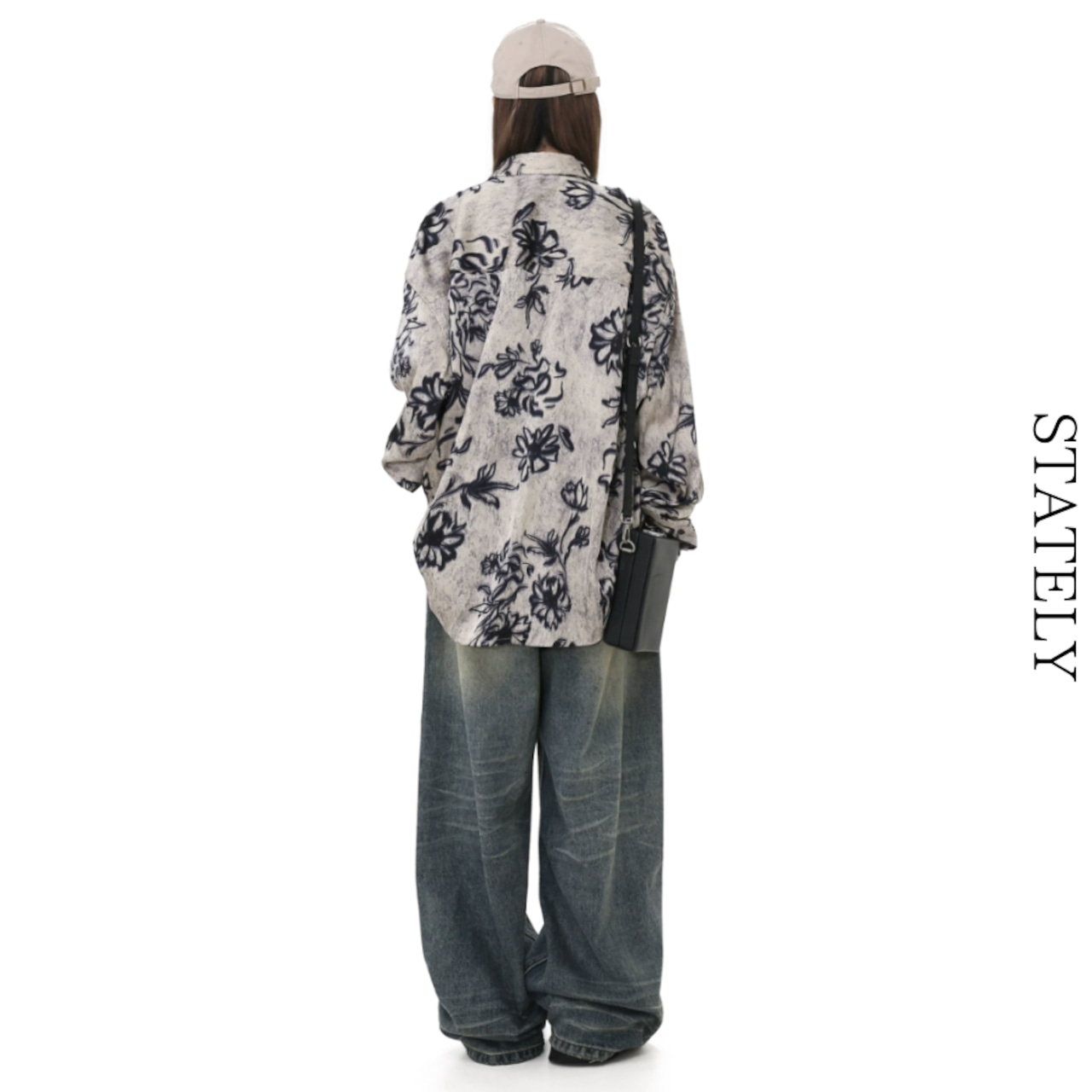 Vintage Floral オーバーシャツ_T13・画像5
