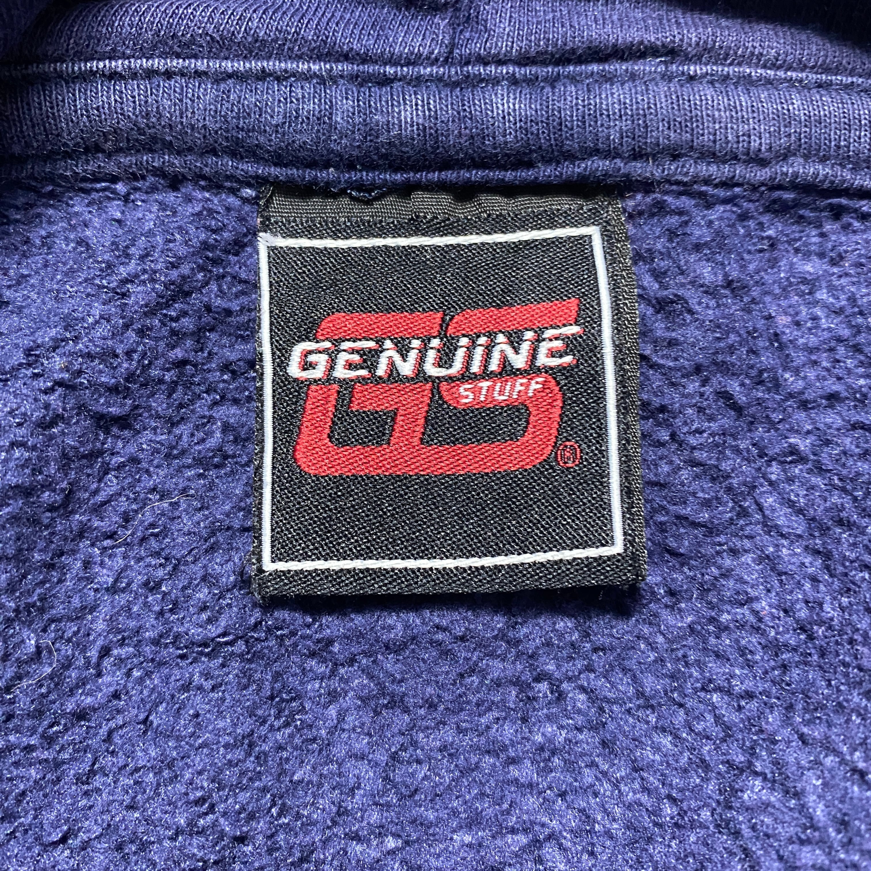 00\u0027s GENUINE Michigan ミシガン大学 刺繍カレッジロゴ ネイビー 