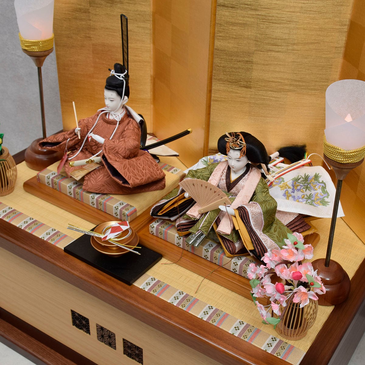 雛人形 親王飾り【和葉】収納上手｜モダン｜おしゃれ｜かわいい