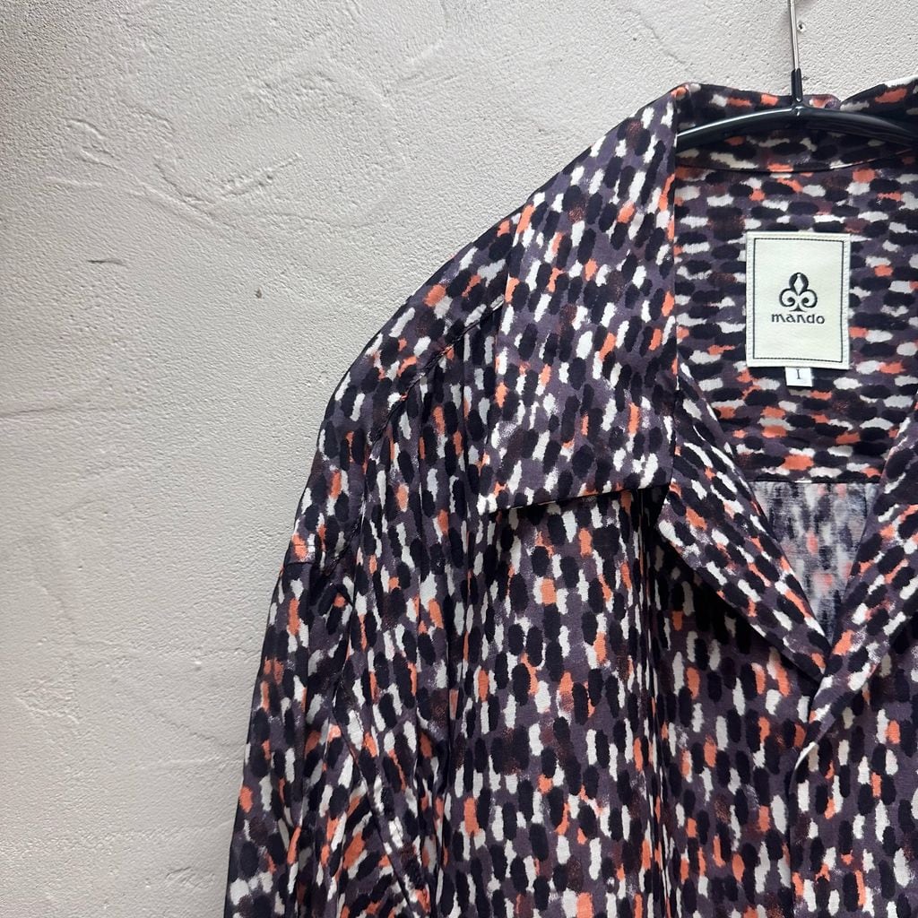 MANDO マンド Printed Open Collar Shirt 半袖シャツ 26295-003 マルチ