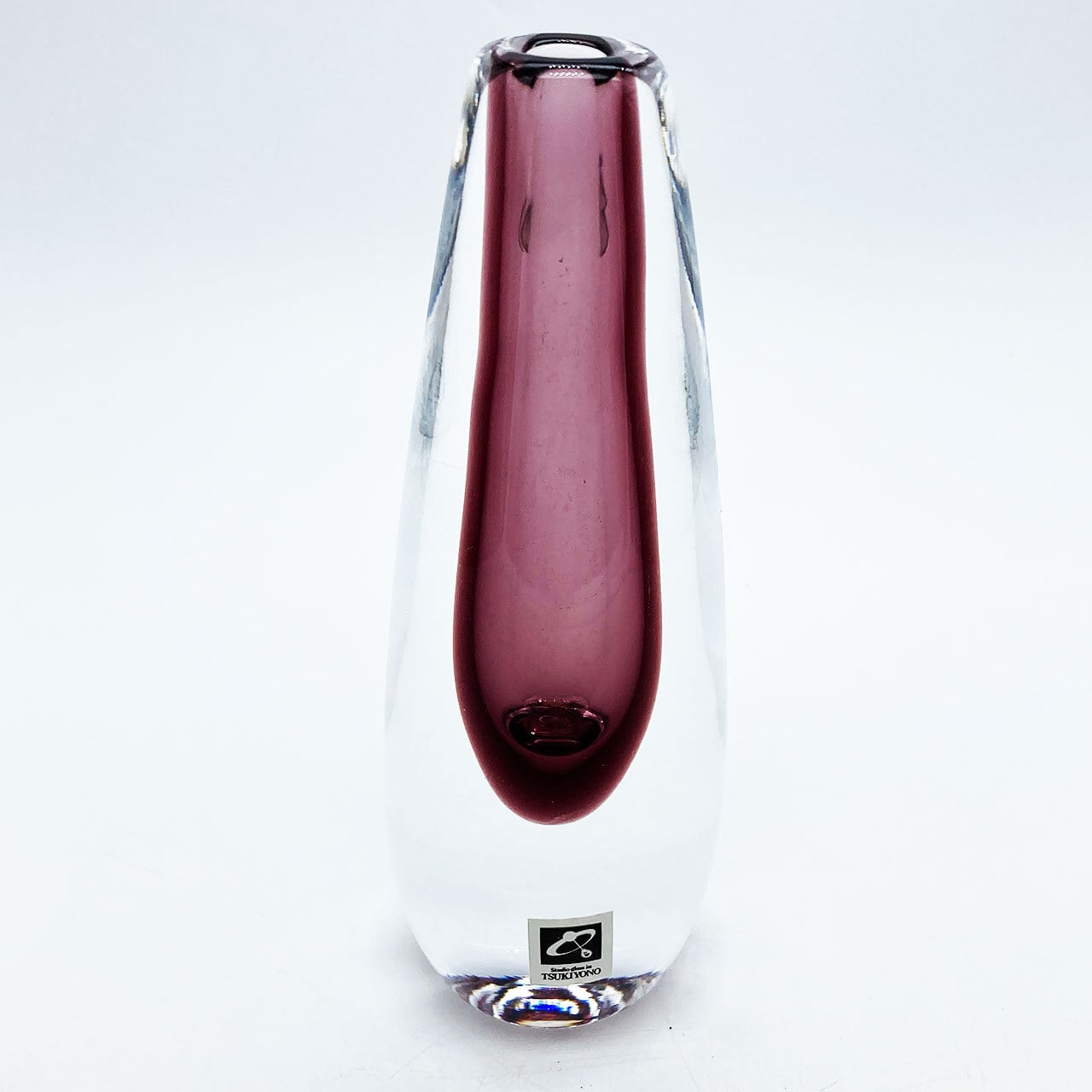 七宝焼 尾張七宝 花瓶 茄子紺地鶴飛翔の図 明治期 時代物 12.3cm 七宝焼 尾張七宝 花瓶 茄子紺地鶴飛翔の図 明治期 時代物 12.3cm