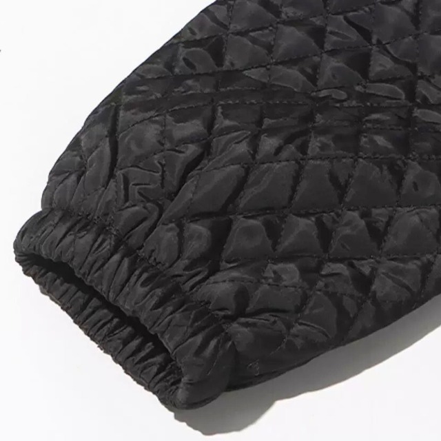 Quilted oversized long coat C1387