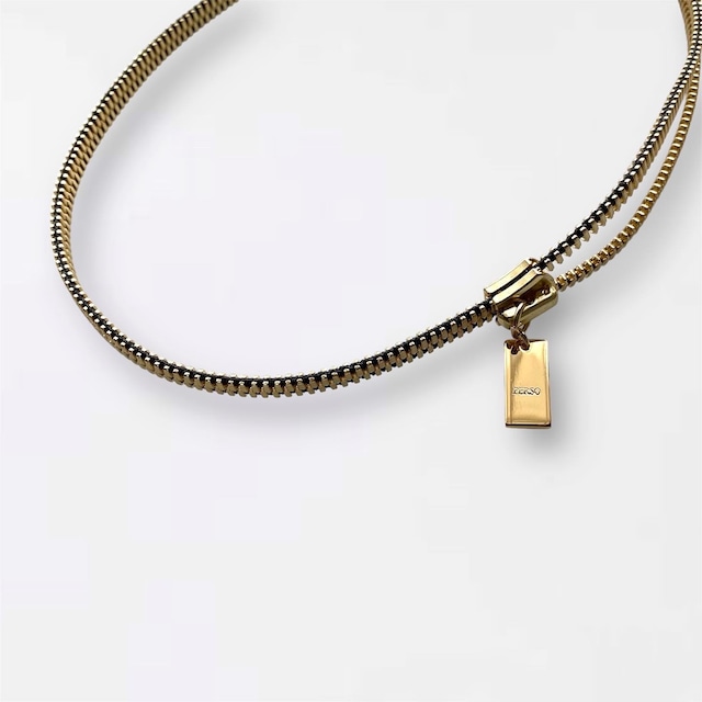 L NECKLACE / Gold×Black【PERSO】