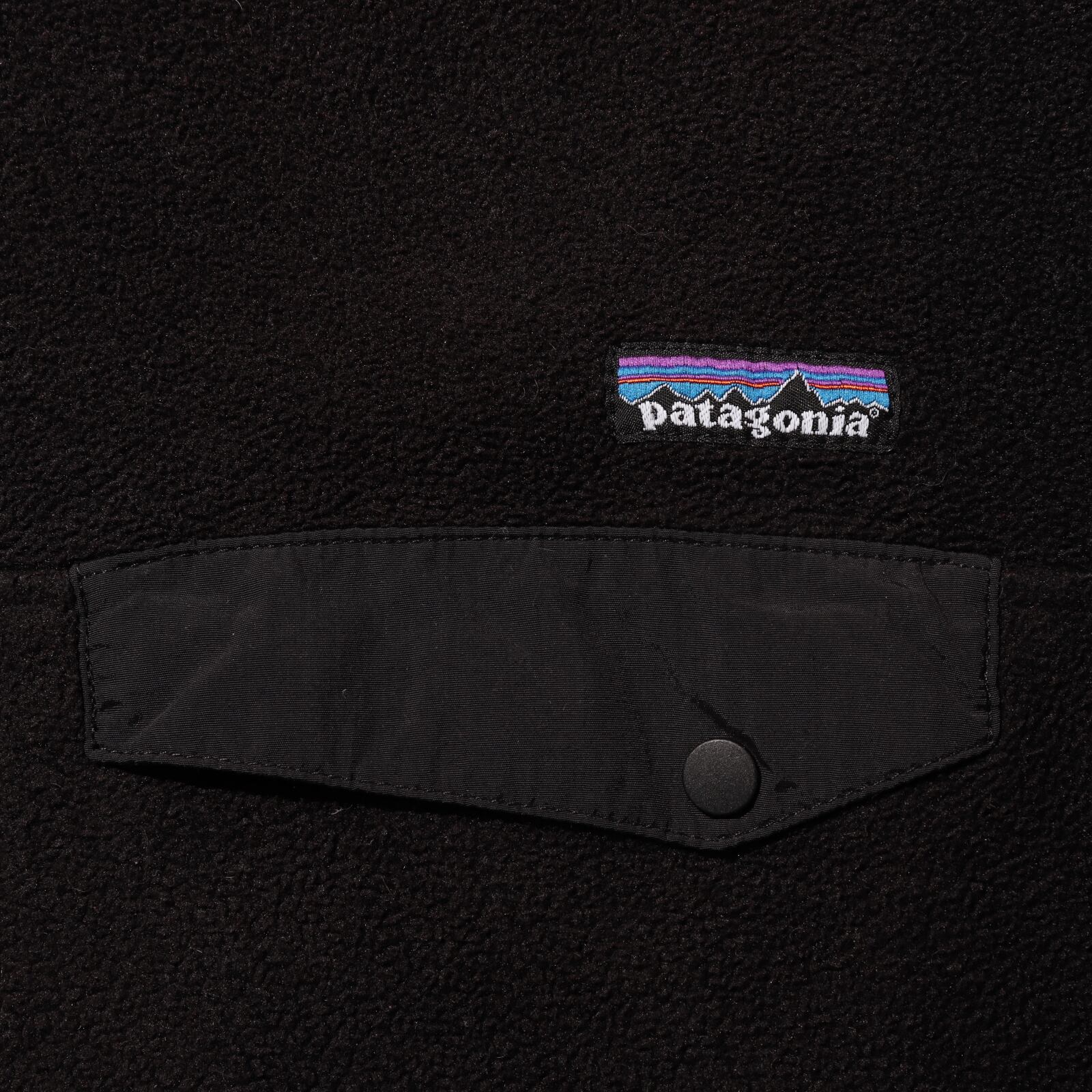 オールブラック L 12年 シンチラ スナップT Patagonia フリース 黒 