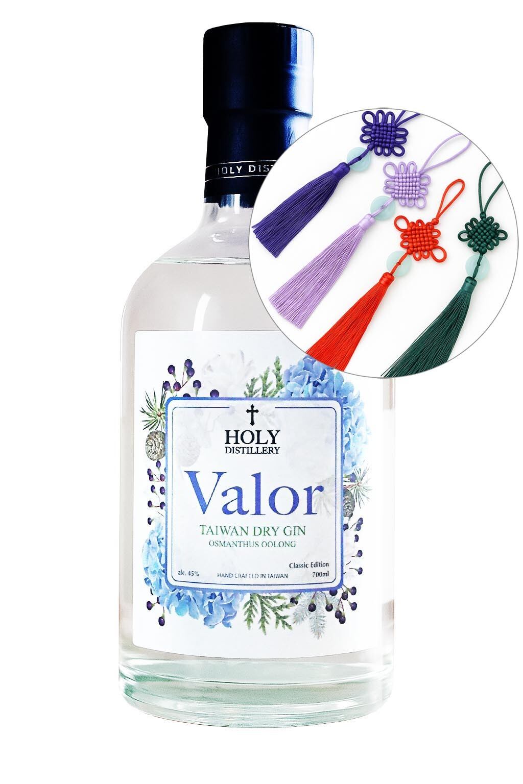 中國結チャーム付き：ヴァラー クラシックジン 金木犀烏龍茶 / Valor