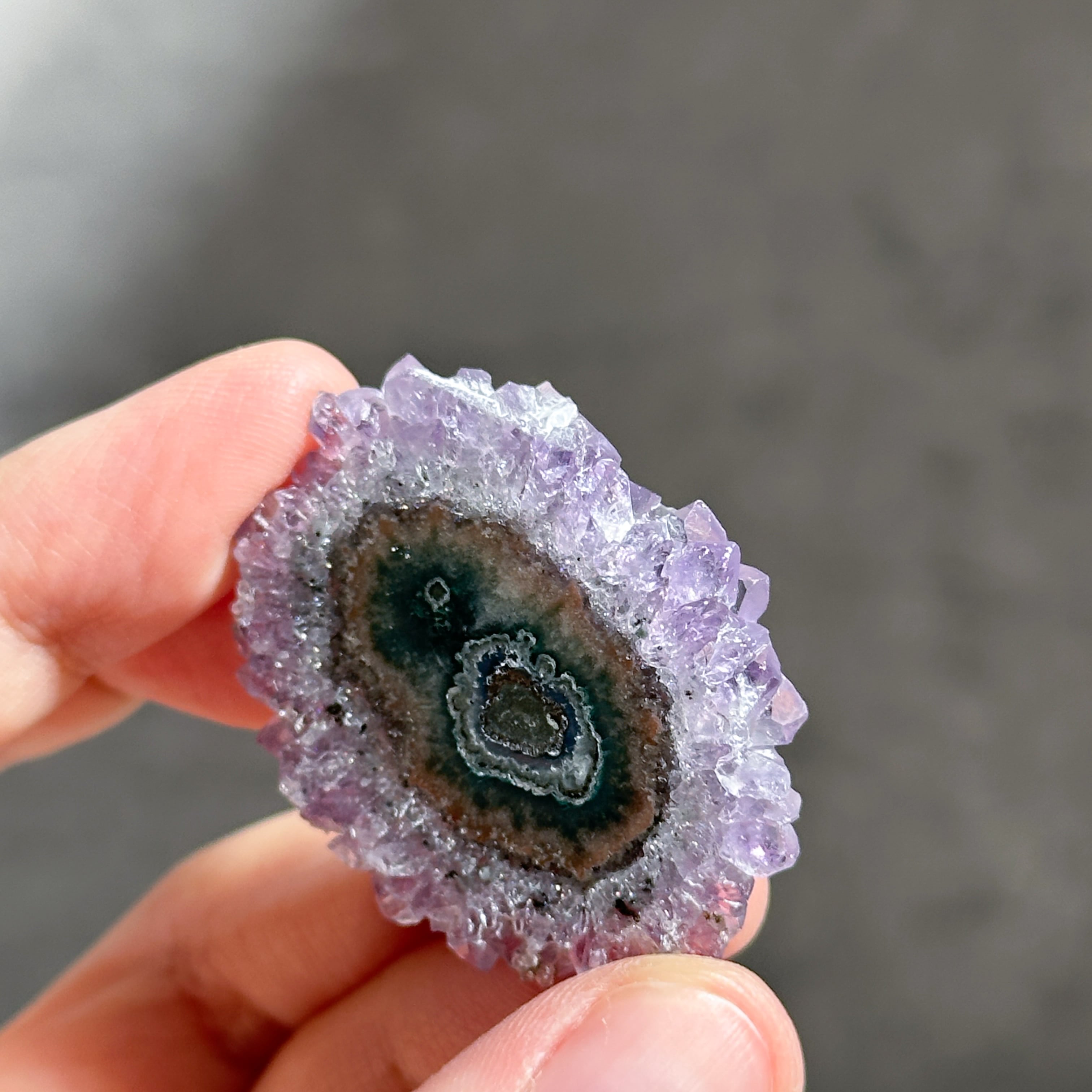 フラワーアメジスト スライス71◇ Flower Amethyst ◇天然石・鉱物