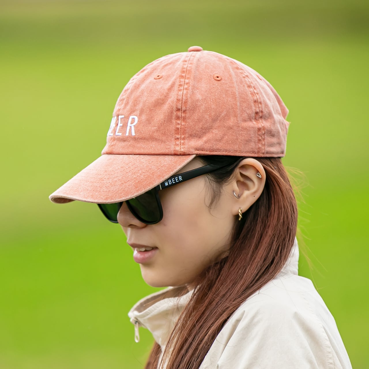BEER ロゴ刺繍CAP（7色） | BEER