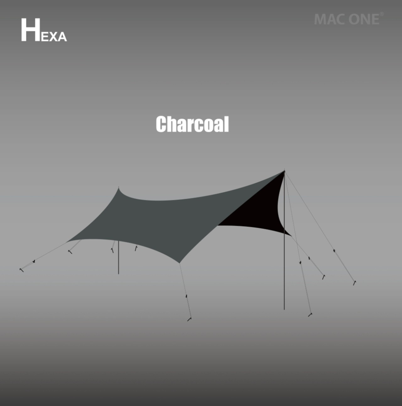 MacOne Hexa M　チャコール