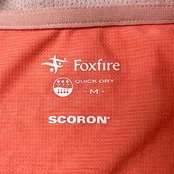 Foxfire フォックスファイヤー アウトドア SCORON 防虫素材 ジップアップ ライトジャケット M/コーラルピンク/軽量