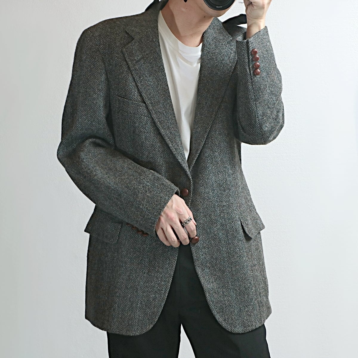 80-90s CHAPS RALPH LAUREN チャップス usa製 ラルフローレン ウール テーラードジャケット 古着 used