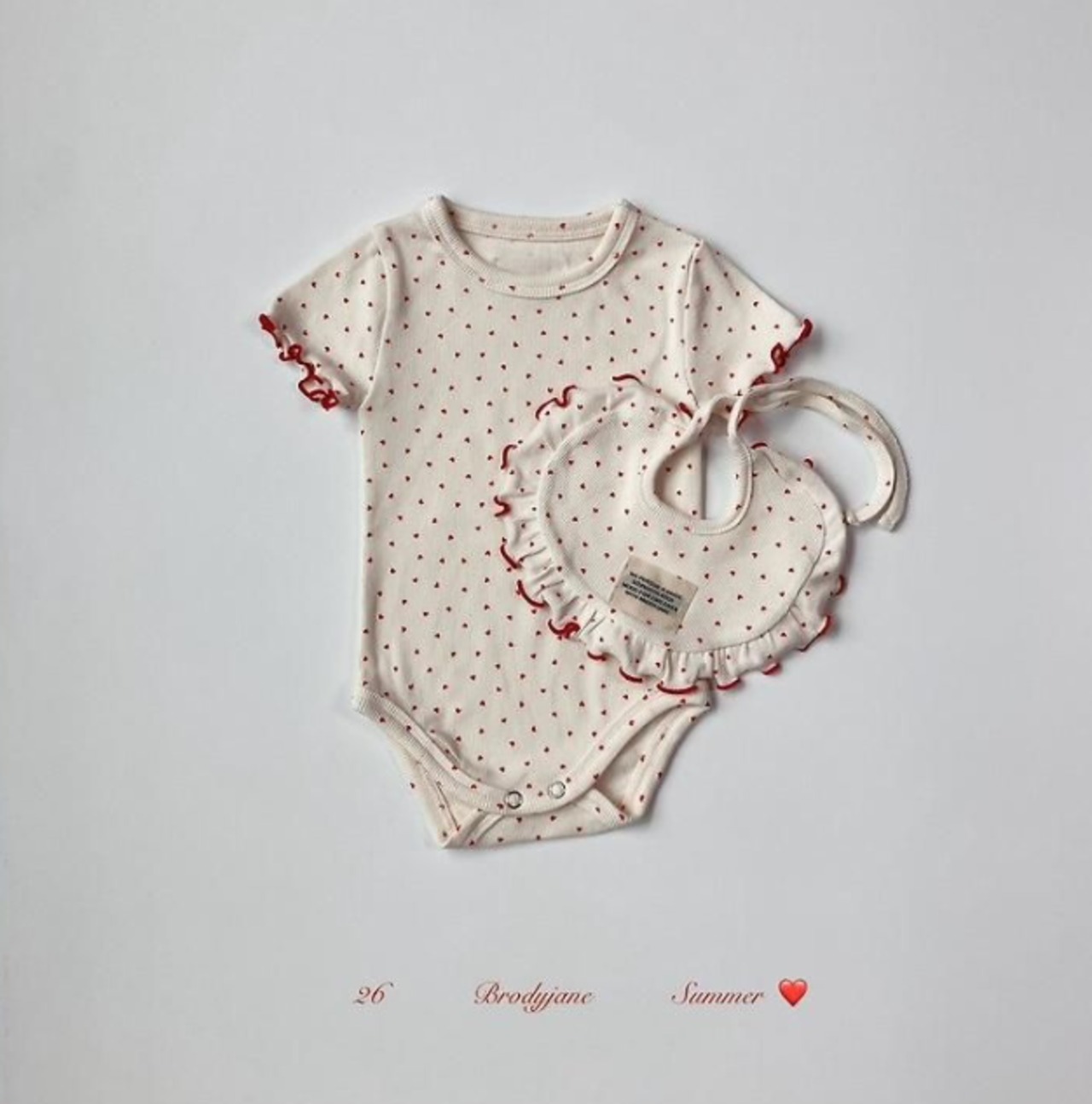 【取寄/韓国直送】Brodyjane 26/SM ハートボディスーツ｜夏服｜韓国子供服