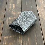 アリゲーター コンパクトウォレット アッシュグレー