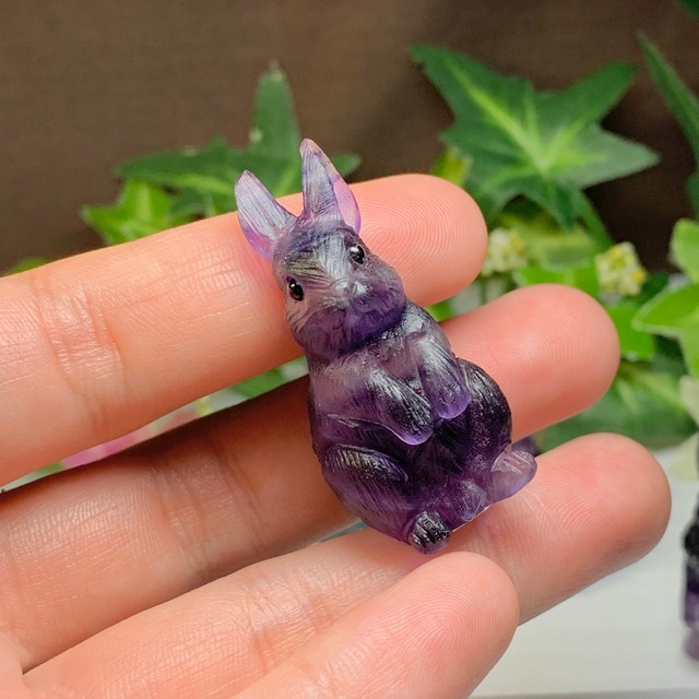 6.フローライトうさぎ・インテリア