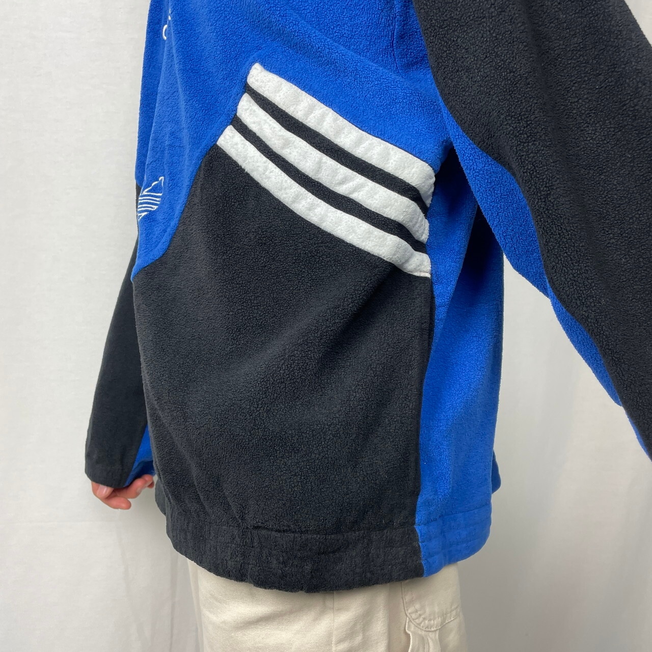 80年代 adidas アディダス フリースプルオーバー ハーフジップ メンズL 