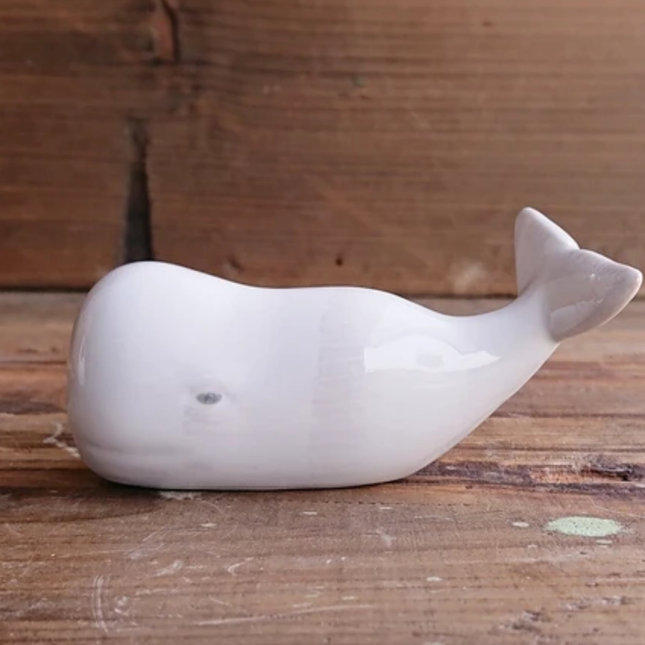 白いクジラのオブジェ（鯨/くじら/ミガルー）浜松雑貨屋 C0pernicus