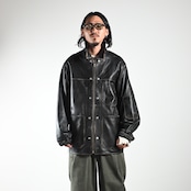 barbell object(バーベルオブジェクト)leather coverallコーディネート