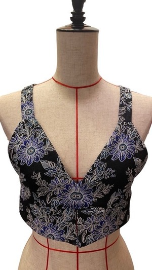 【25SS】FUMIE TANAKA フミエタナカ /flower jq bustier / ビスチェ