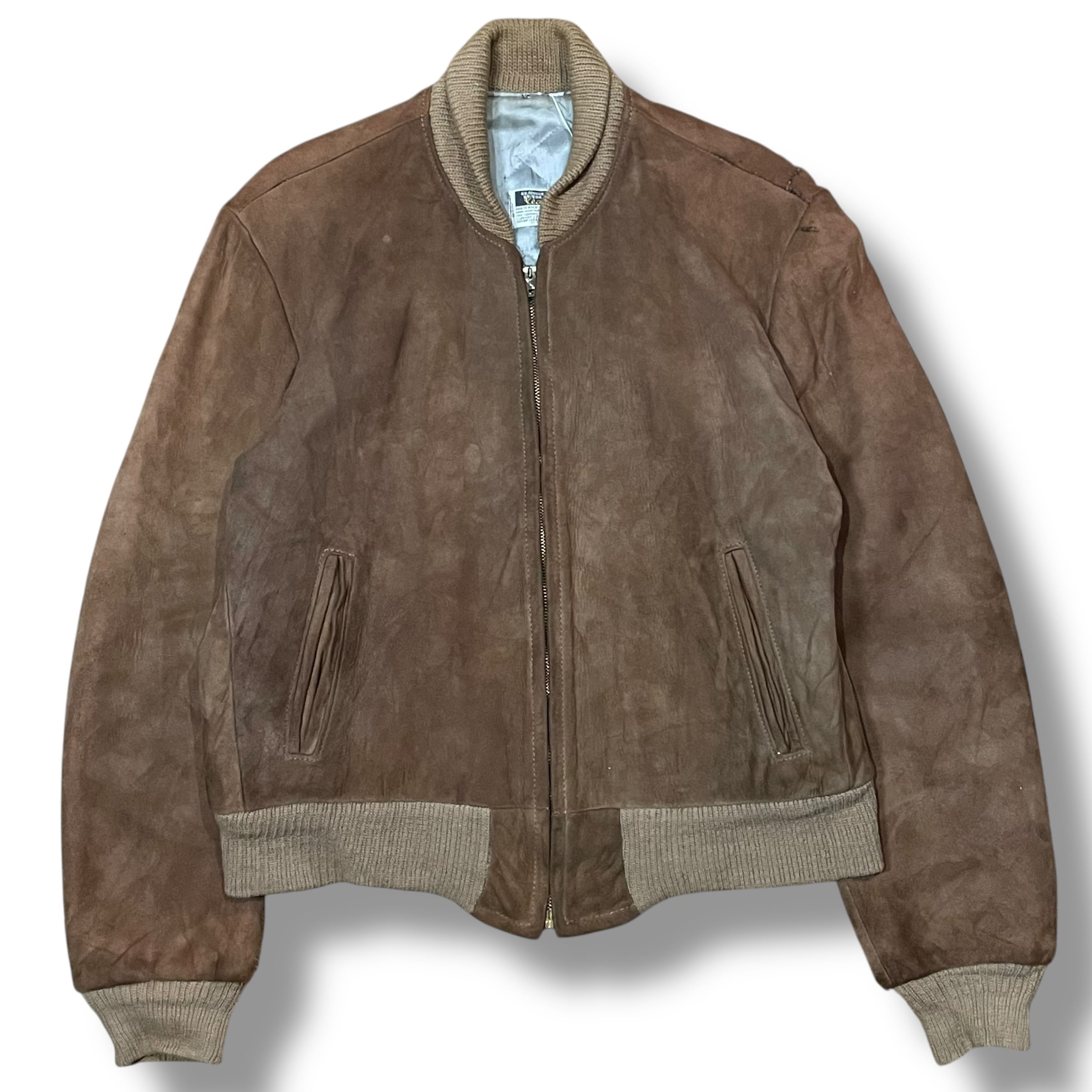 M】【50~60年代】 CONMATICジップ スエード レザージャケット | 古着屋