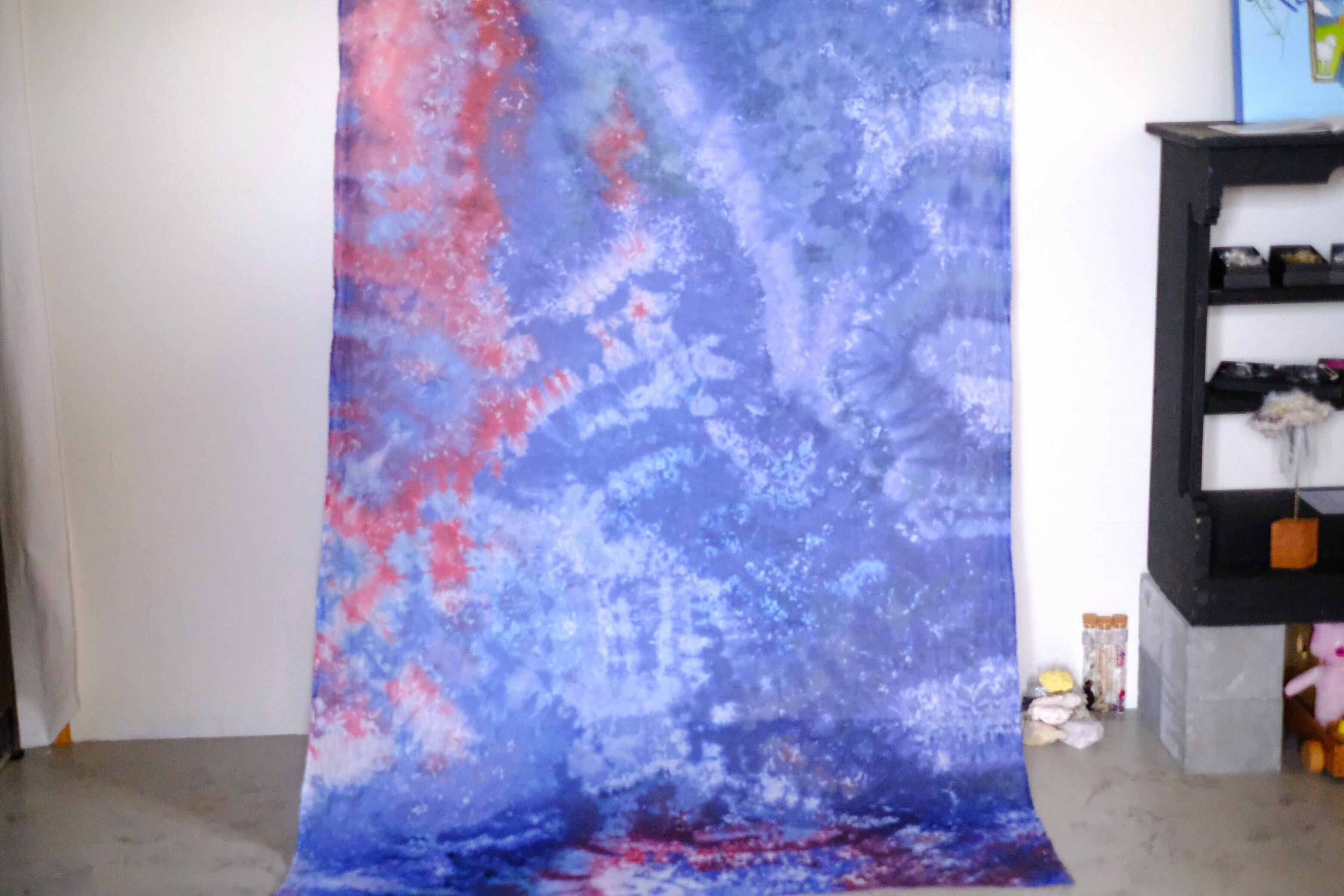 【original textile】綿麻ボイル／青系（染色）