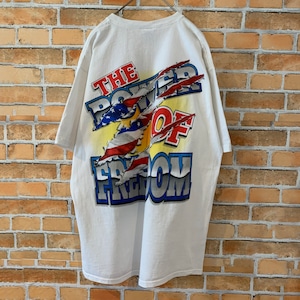 【FRUIT OF THE LOOM】 両面ビッグプリント Tシャツ USA古着 バックプリント