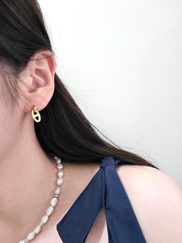 サージカルステンレス elle sway pierce【 3color 】No.P031