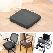 Baibu Home 座布団 クッション 低反発＋高反発 椅子 クッション 40×40×5cm 2層構造 ダークグレー カバー洗える