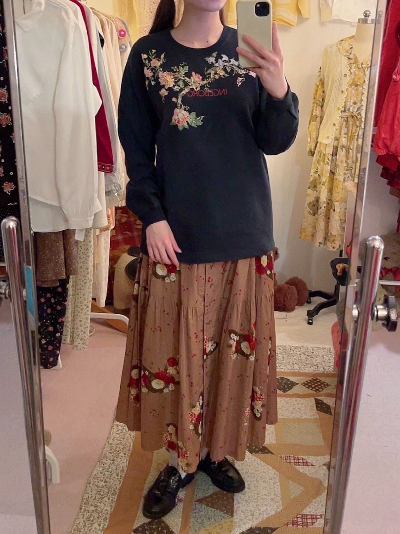 INGEBORG / flower printed sweat