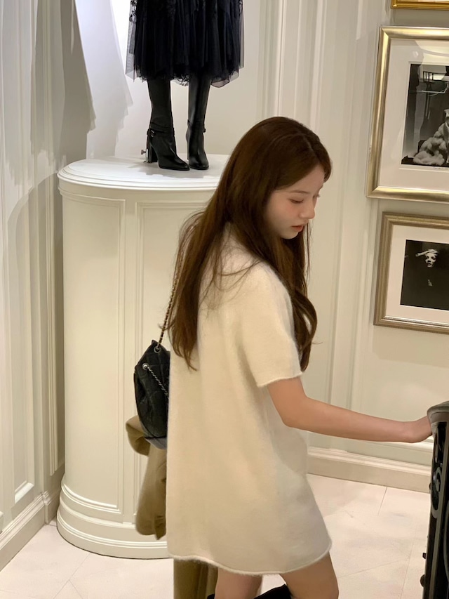 (予約) ounce / Snow alpaca one-piece 2color