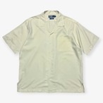 90s｜Polo by Ralph Lauren｜CALDWELL オープンカラーシャツ｜シルクコットン アイボリー Lサイズ｜B