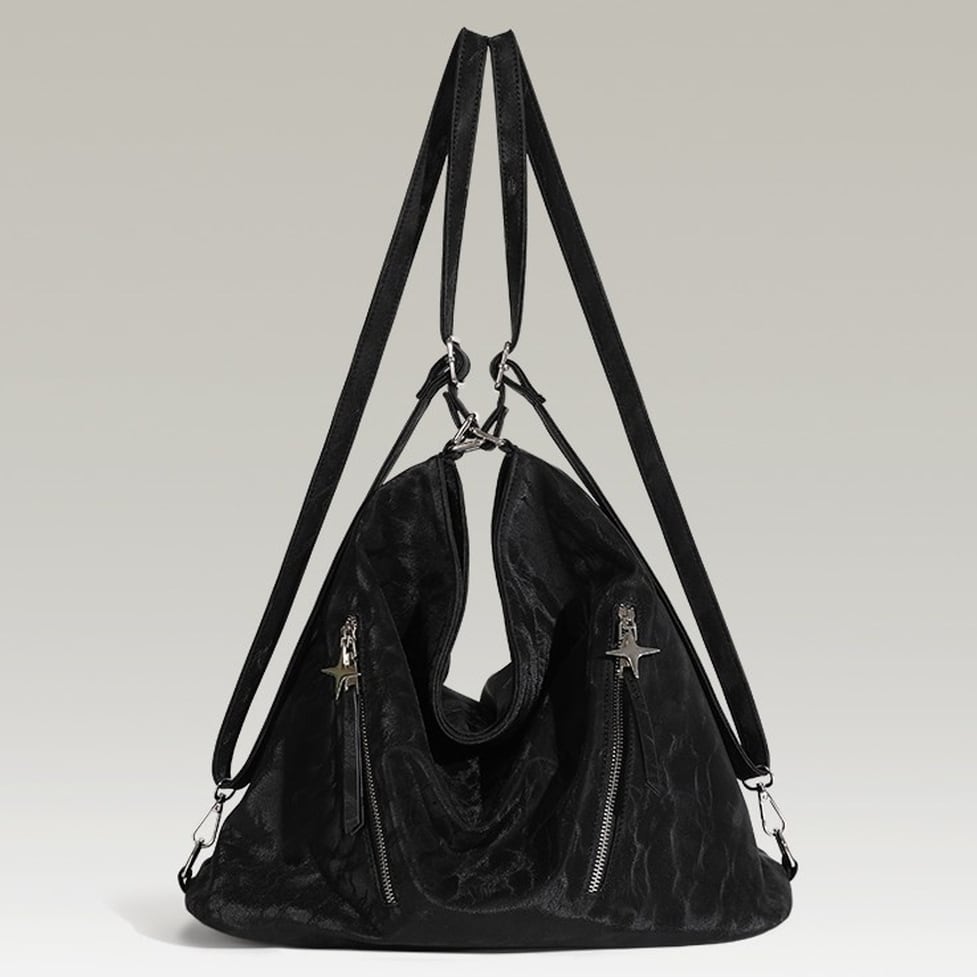 zipper shoulder bag / l0307