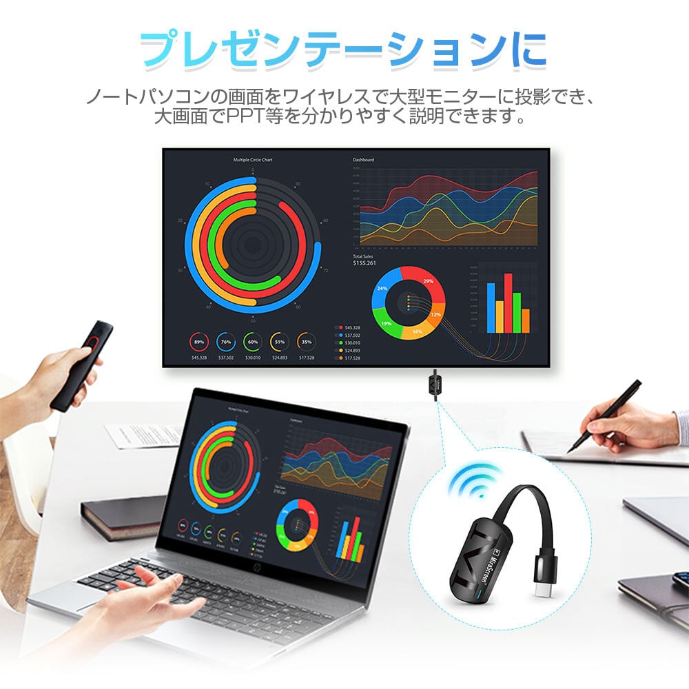ミラーリング ワイヤレスHDMI 無線HDMI Miracast ストリーミング ミラーリング ワイヤレスHDMI 無線HDMI Miracast ストリーミング