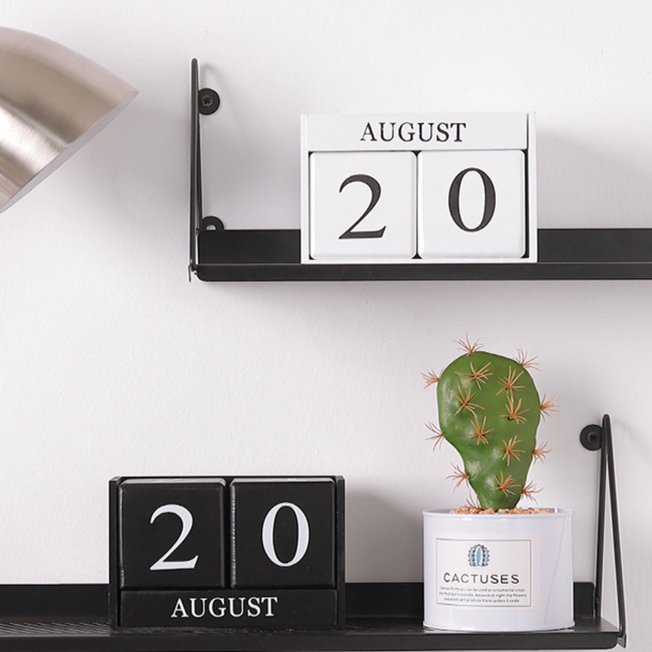 卓上カレンダー 木製 カレンダー デスクトップ ディプレイ ホワイト インテリア