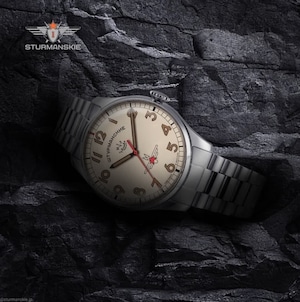 【STURMANSKIE シュトゥルマンスキー】Gagarin Anniversary／ガガーリン アニバーサリーモデル オートマチック ブレスタイプ レザーベルト付／国内正規品 腕時計