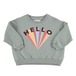 【即納】Unisex Sweatshirt  スウェット トレーナー greenish grey w/ "hello" print｜piupiuchick ピウピウチック AW22 FLP2201A