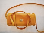 Old Coach 2way Shoulder Bag Yellow Leather 90’s Made in USA