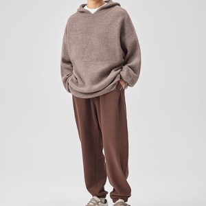 ダメージ加工ポイントフードニット　949