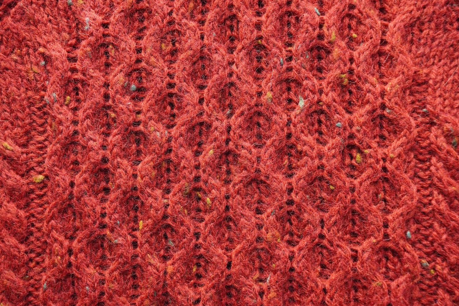 1990's ENGLAND製 [LANDS' END] ケーブル&ハニカム アランニット