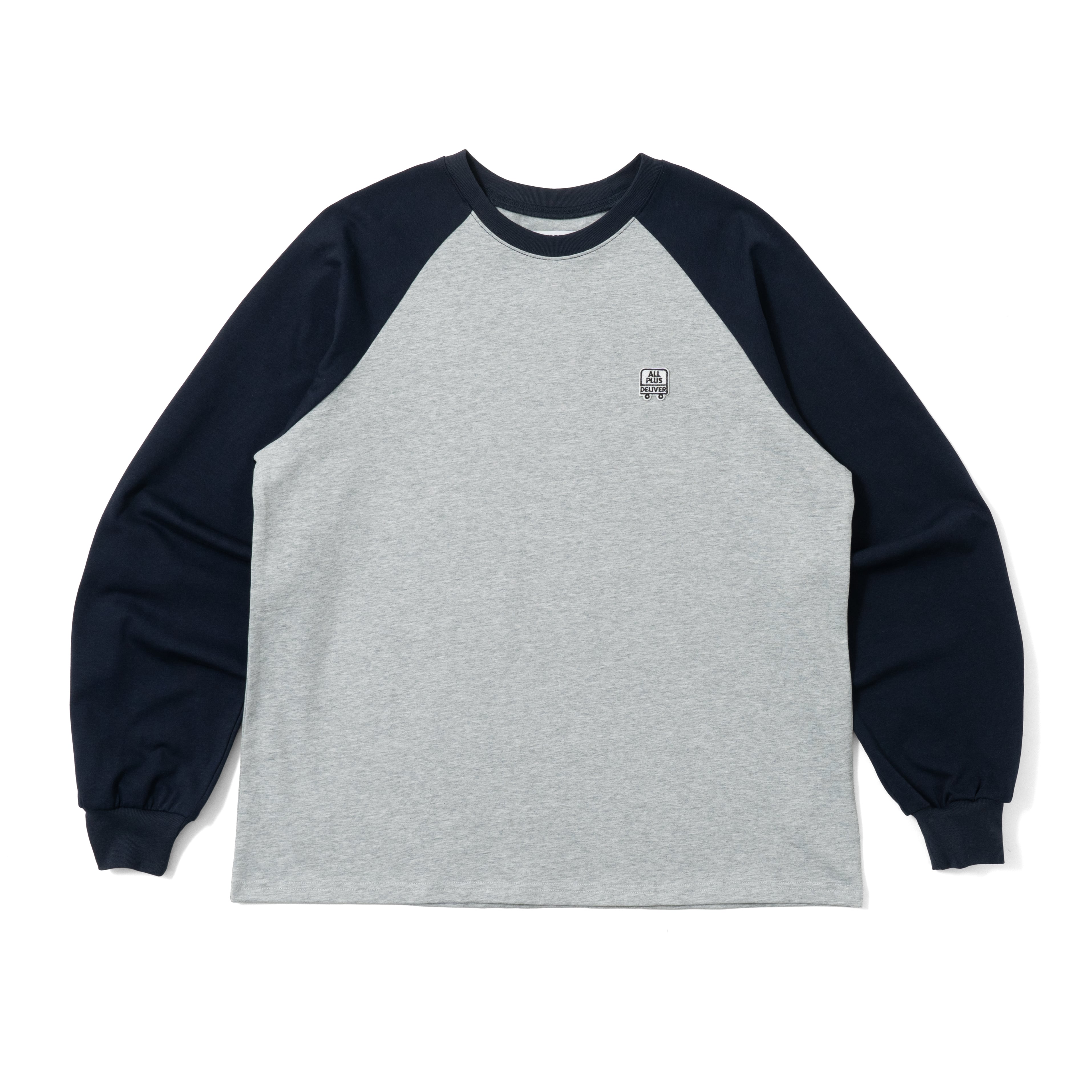 ALPSDR LOGO PATCH RAGLAN LS TEE / GRAY