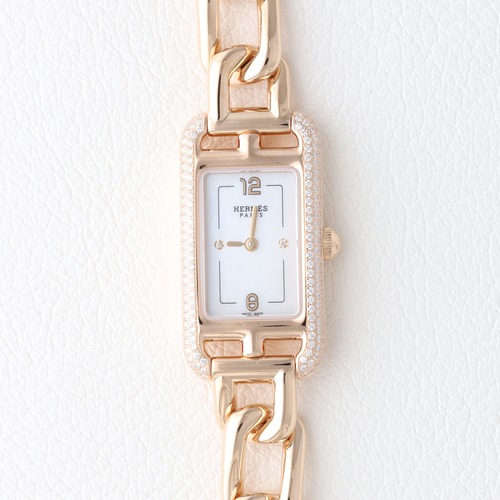 エルメス ナンタケット ピンクゴールド ダイヤモンド