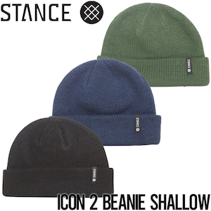 ニットキャップ 帽子 カフビーニー STANCE スタンス ICON 2 BEANIE SHALLOW A261C21STABLK