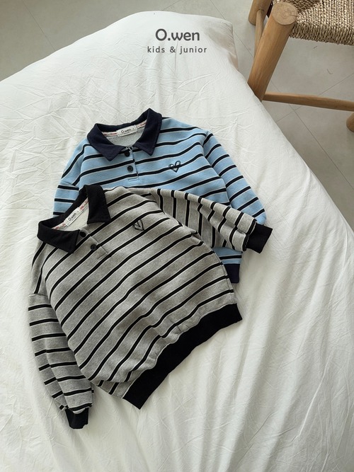 Owen［取寄］heart dangara collar mtm 25winter 하트 단가라 카라 맨투맨