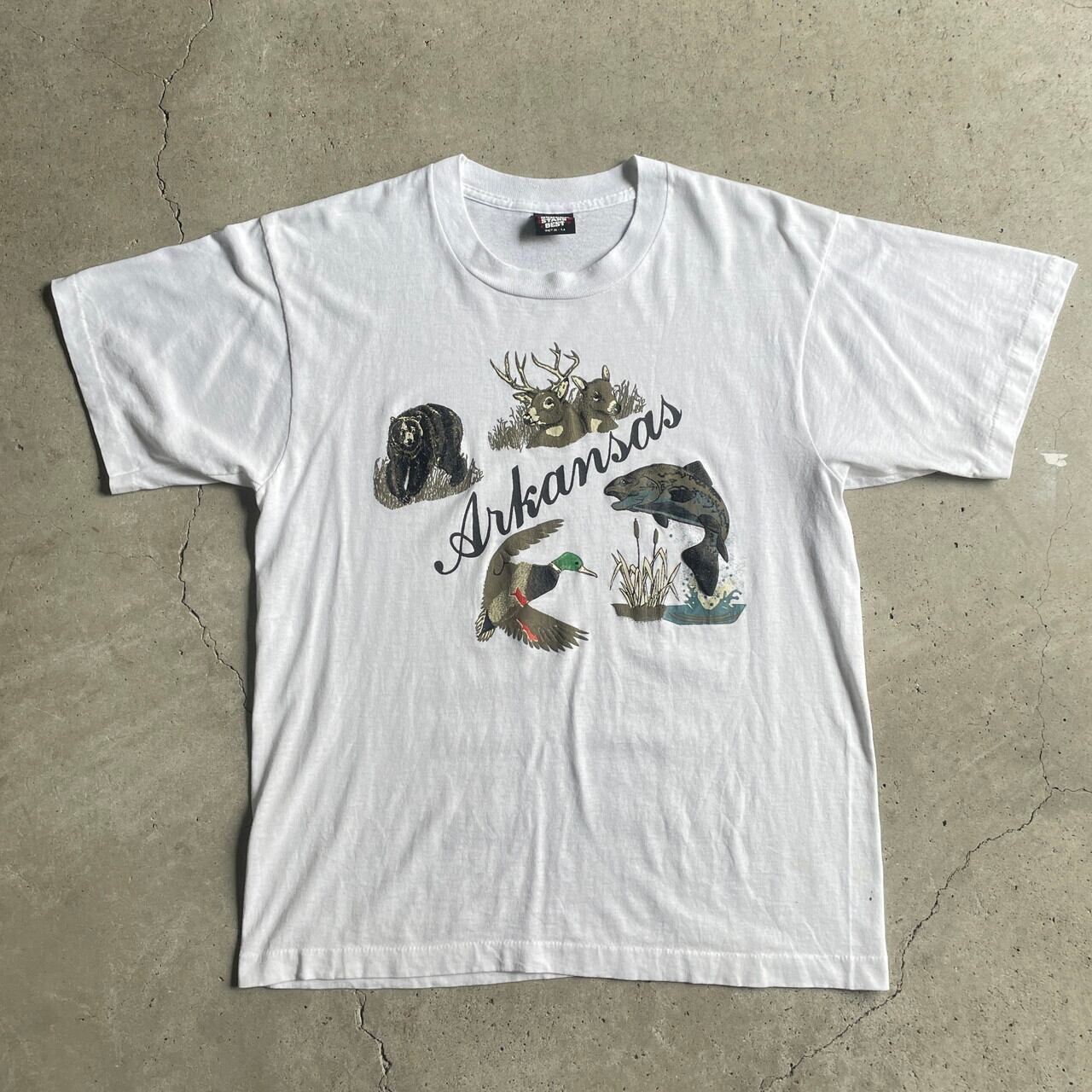 未使用品】 90s アニマルプリントtシャツ ヴィンテージ シカ i9tmg.com.br