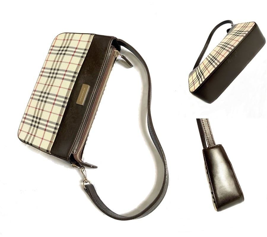 バーバリー ショルダーバッグ サコッシュ ノバチェック レザー ベージュ BURBERRYバーバリー ショルダーバッグ サコッシュ ノバチェック ベージュ