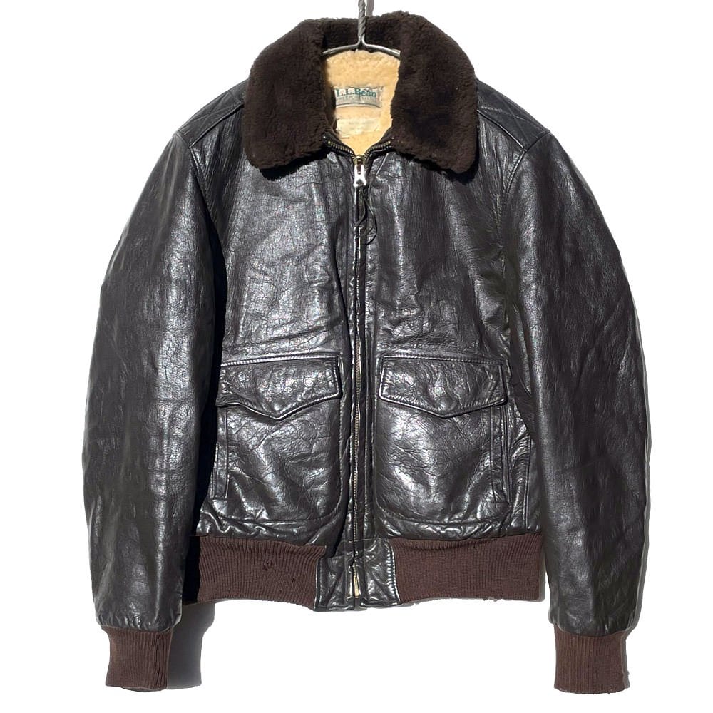 LLBean] G-1 Shearling Boa Flight Jacket Leather Jacket [1980s