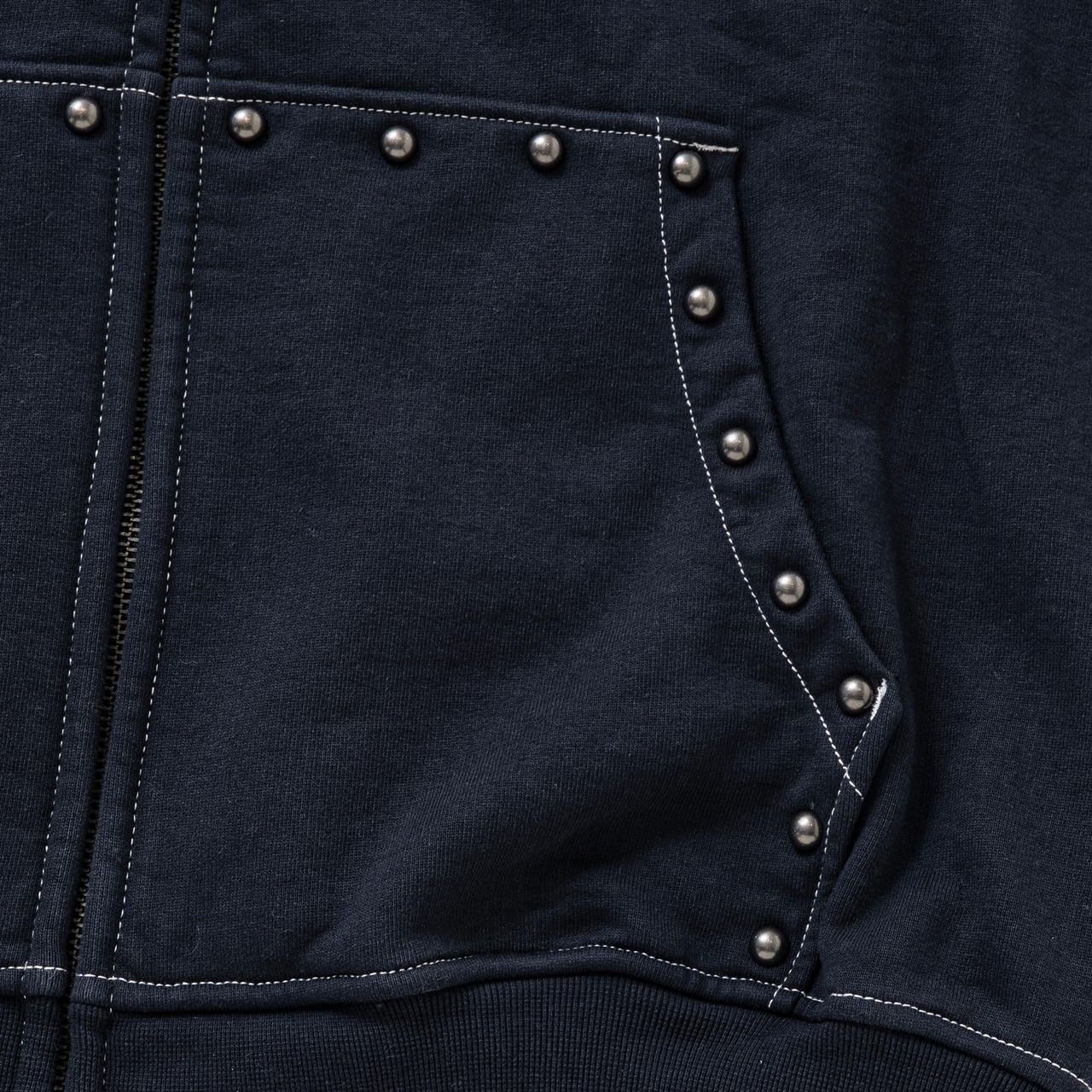SPECIAL GUEST K.K. / Face Logo Studded Zip Hoodie
