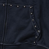 SPECIAL GUEST K.K. / Face Logo Studded Zip Hoodie
