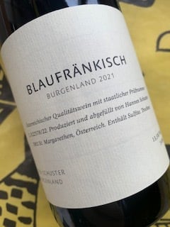ブラウフレンキッシュ 2021 ローズィー・シュスター 赤ワイン