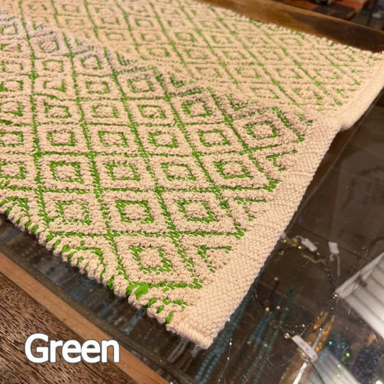PVC & Cotton kitchen mat 4Color 　kitchenmat　　PVC×コットンマット　フロアマット　キッチンマット　ハーフサイズラグマット　ラグ　